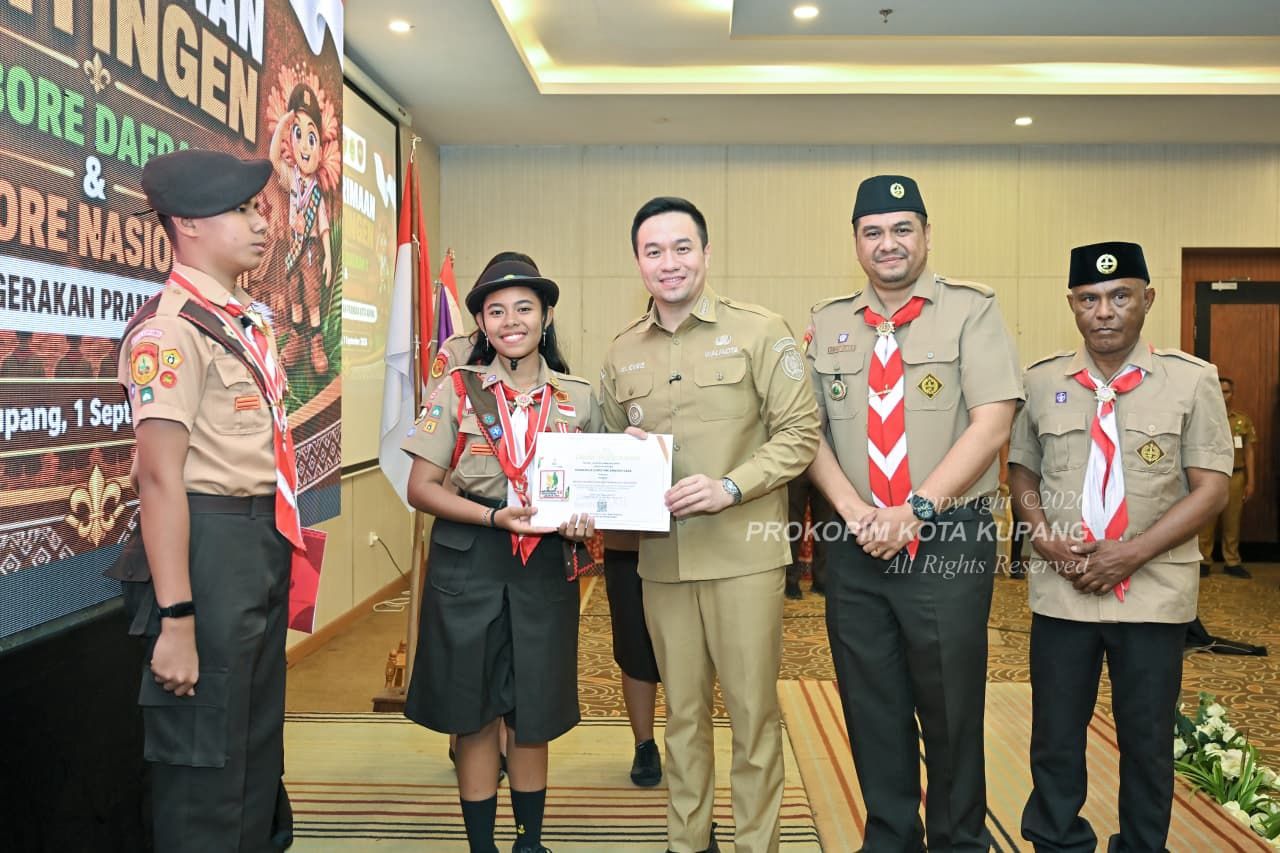 48 PRAMUKA KOTA KUPANG PULANG BAWAH PENGALAMAN, WALIKOTA: JANGAN BERHENTI DI JAMBORE