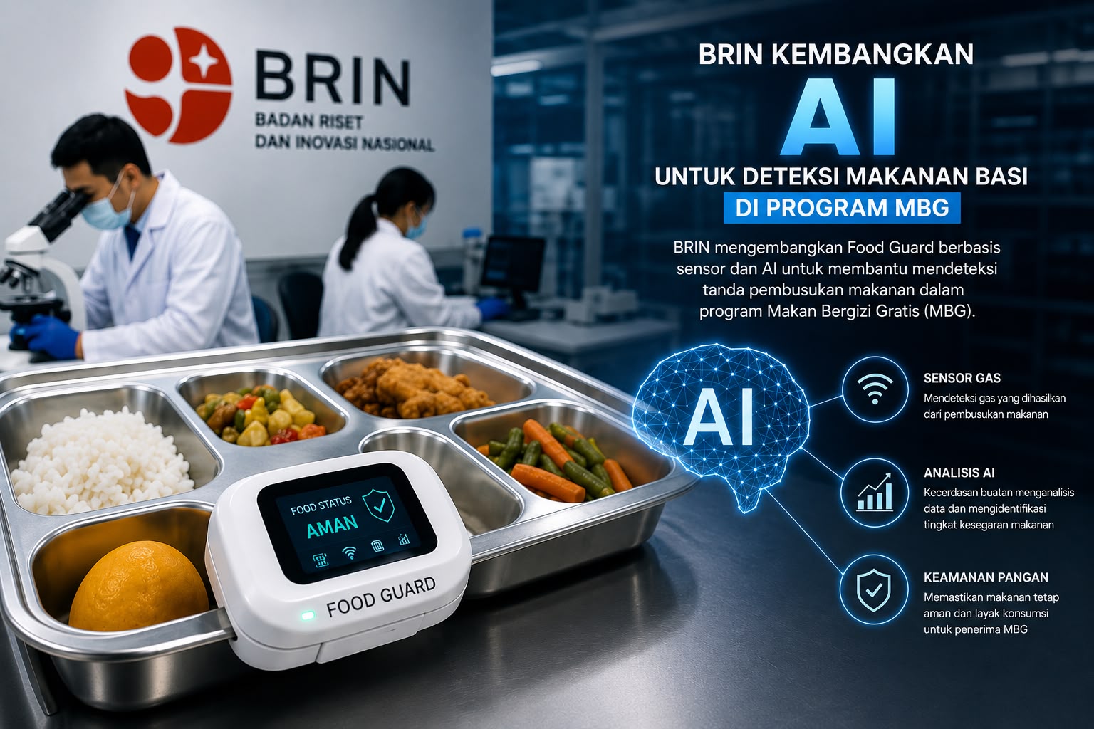 BRIN UJI AI UNTUK DETEKSI MAKANAN BASI DI PROGRAM MBG
