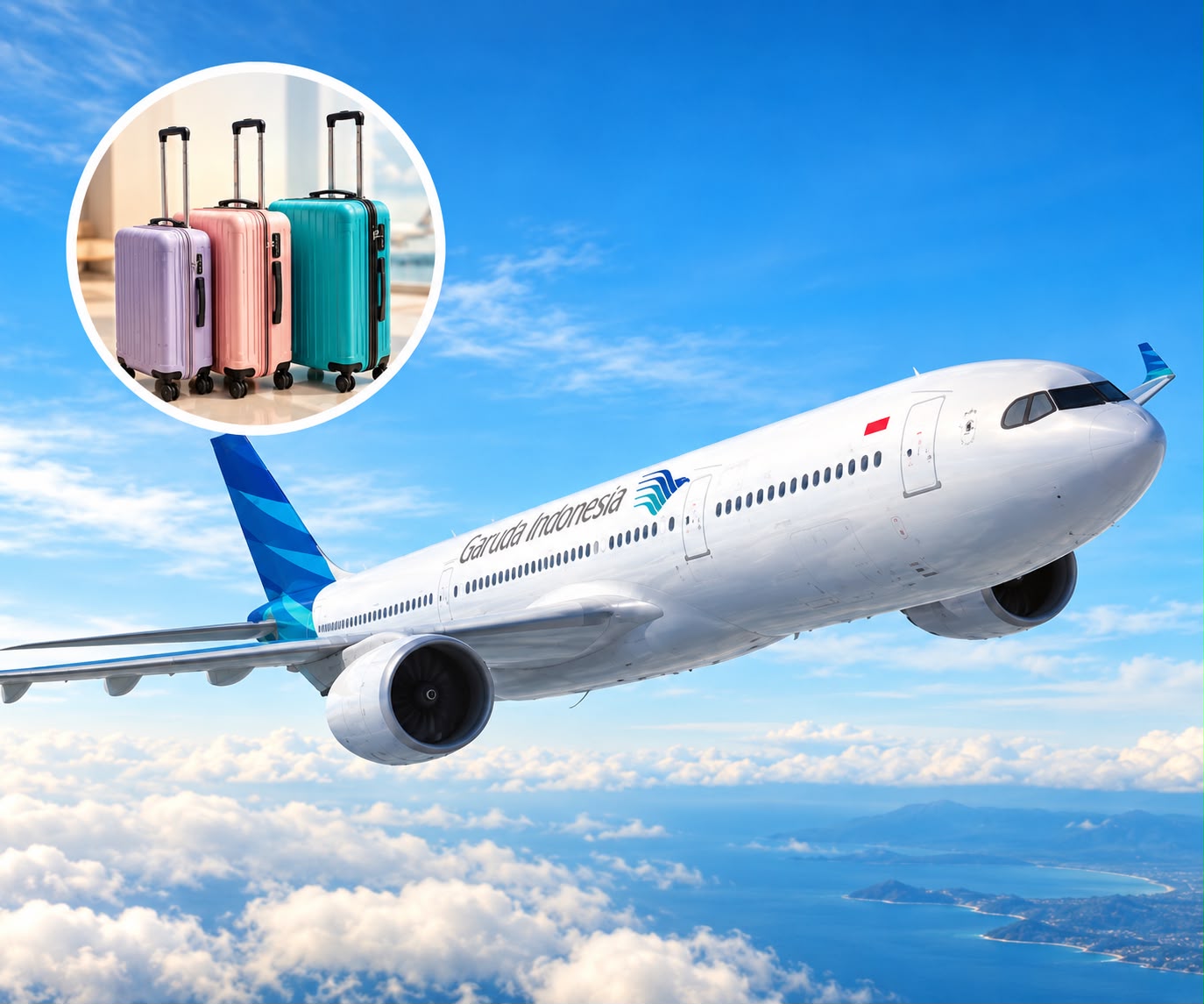GARUDA UBAH ATURAN BAGASI, MULAI SEKARANG JUMLAH KOPER IKUT DIHITUNG