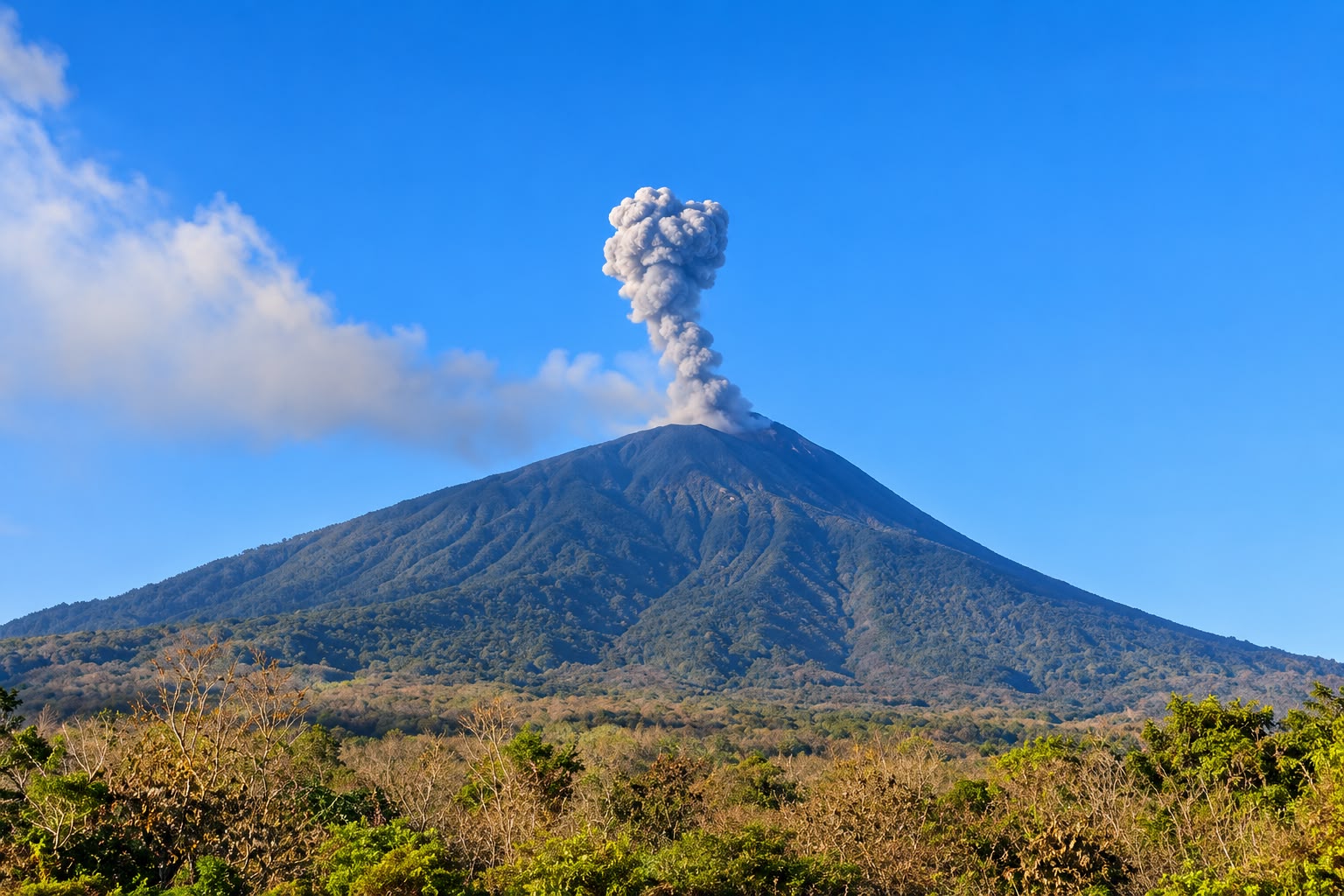 GUNUNG ILIK LEWOTOLO KEMBALI ERUPSI, WARGA LEMBATA DIMINTA TAK LENGAH