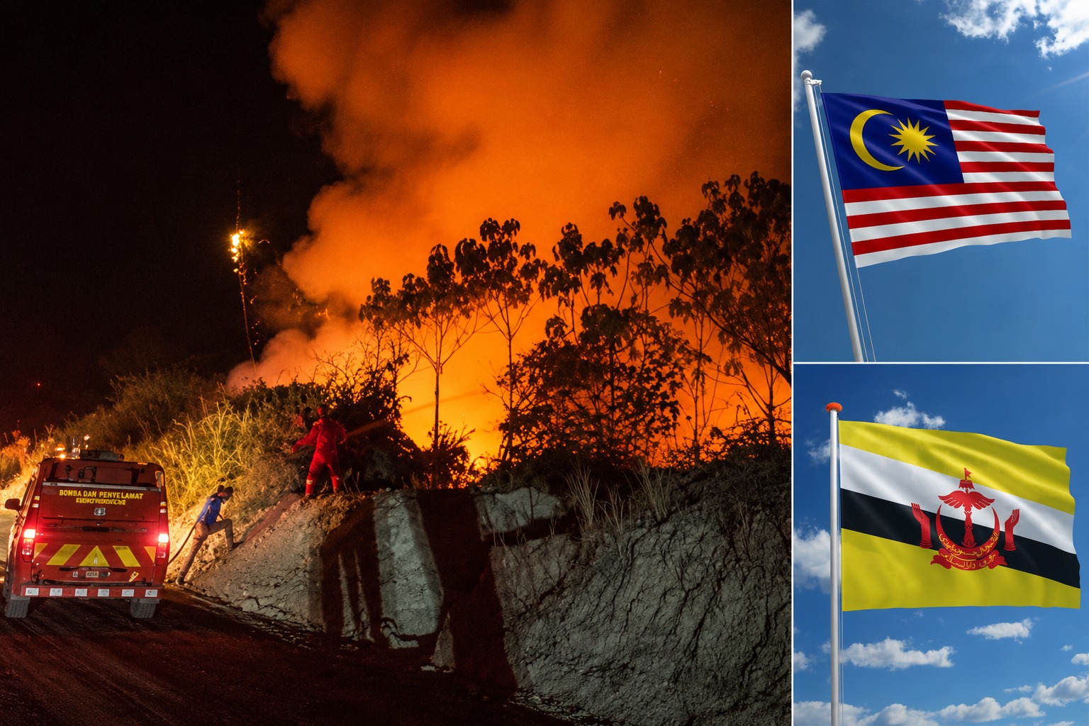 KABUT ASAP KARHUTLA MEMBUMBUNG, MALAYSIA DAN BRUNEI SEPAKAT GUNAKAN MEKANISME ASEAN