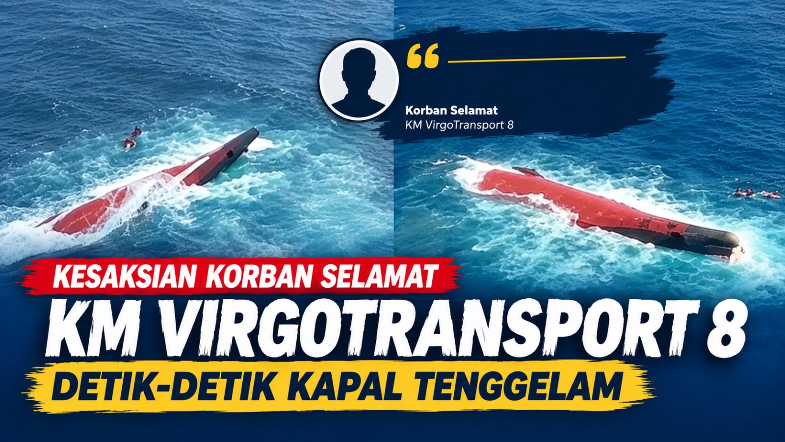 KESAKSIAN MENCEKAM KM VIRGO TRANSPORT 8: KAPAL MIRING TANPA ALARM, PULUHAN PENUMPANG TERJEBAK DI KAMAR