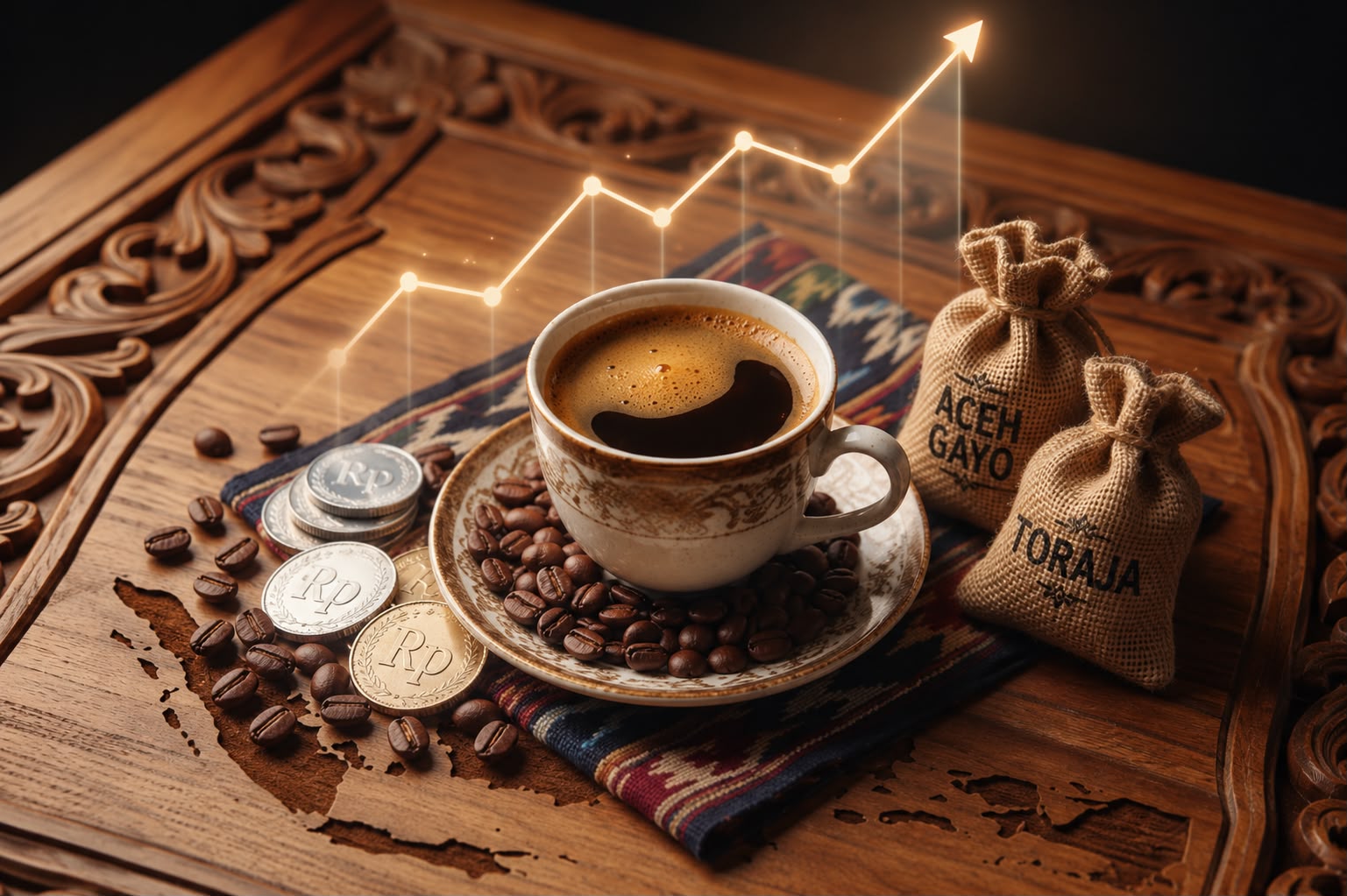 KOPI OLAHAN INDONESIA TEMBUS RP12,33 TRILIUN DI PASAR DUNIA