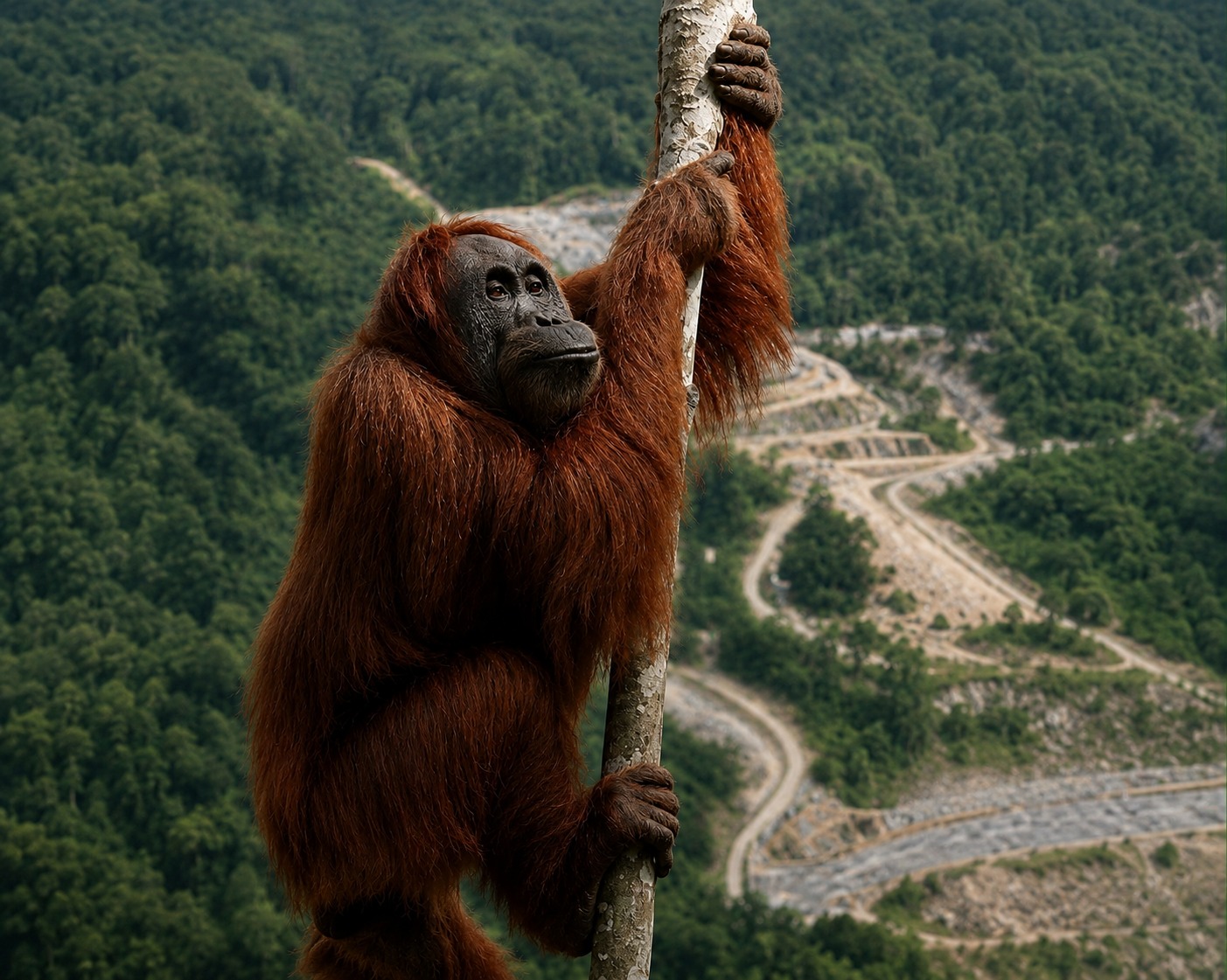 ORANGUTAN TAPANULI TERANCAM PUNAH, TERSISA KURANG DARI 800 EKOR