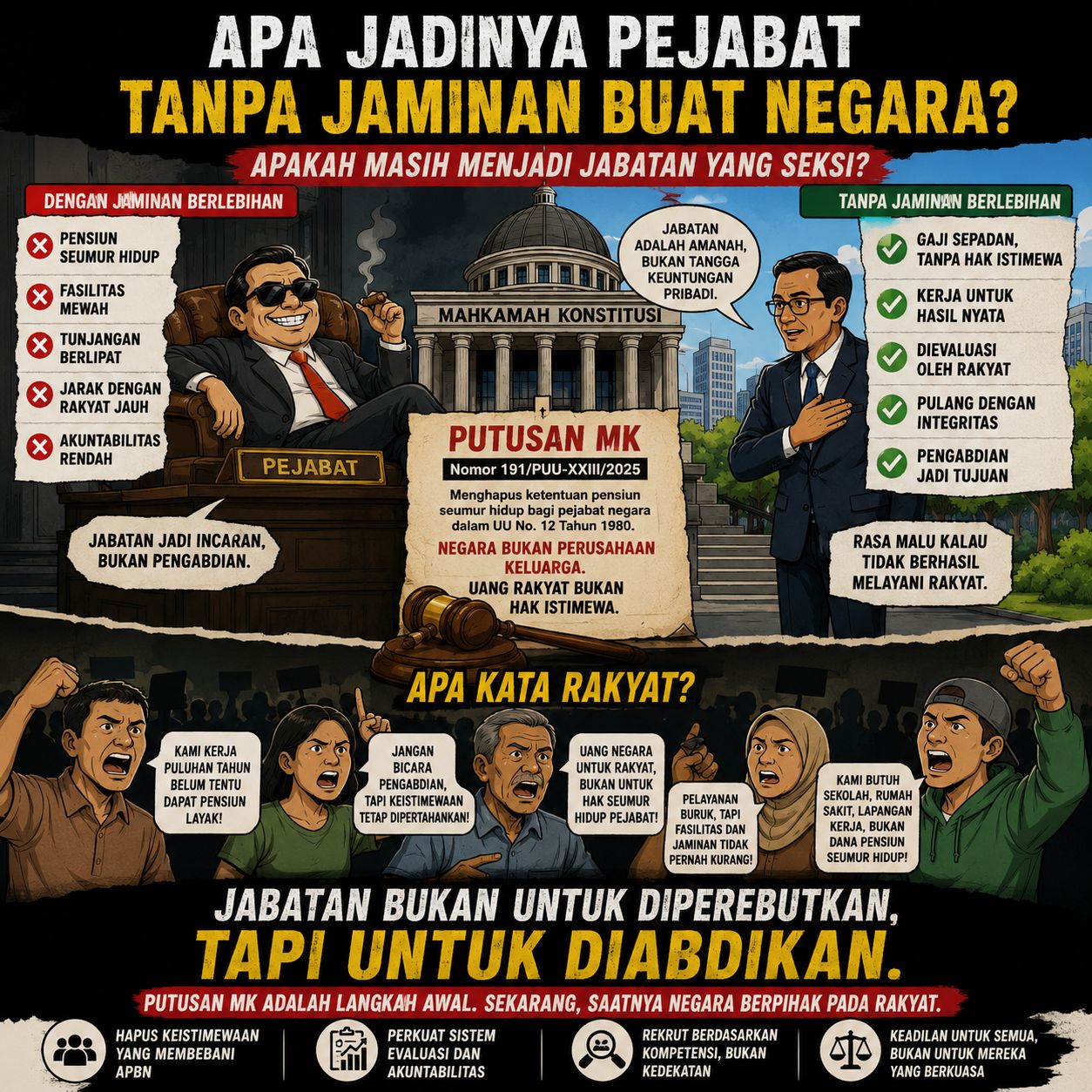 PEJABAT TANPA JAMINAN, MASIH SEKSI?