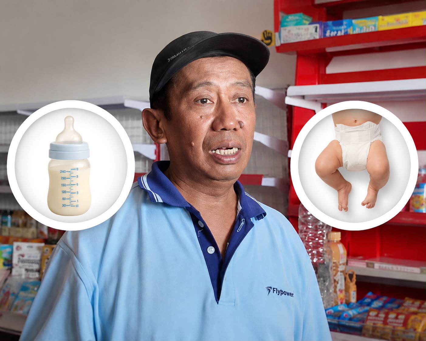 PEMILIK MACI MART GRATISKAN SUSU DAN POPOK UNTUK KORBAN GEMPA NTT