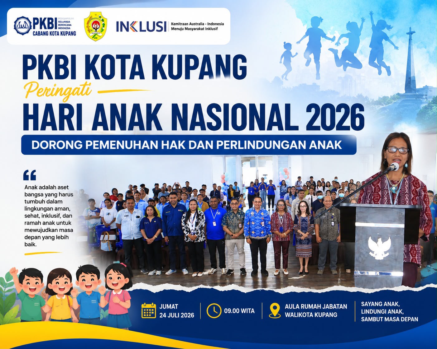 PKBI KOTA KUPANG PERINGATI HARI ANAK NASIONAL 2026, DORONG PEMENUHAN HAK DAN PERLINDUNGAN ANAK