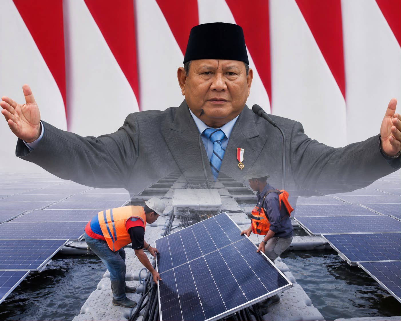 PRABOWO KEJAR PLTS 100 GW, NEGARA DI PROYEKSI HEMAT RP73,9 TRILIUN