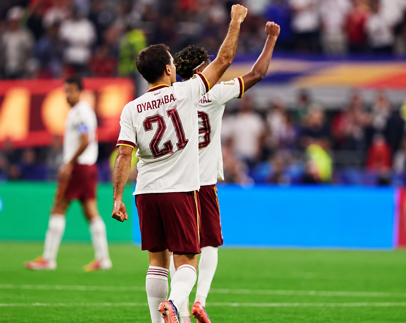 Selebrasi gol Mikel Oyarzabal yang sukses mengubur mimpi Prancis dan Kylian Mbappe untuk lolos ke final Piala Dunia 2026.