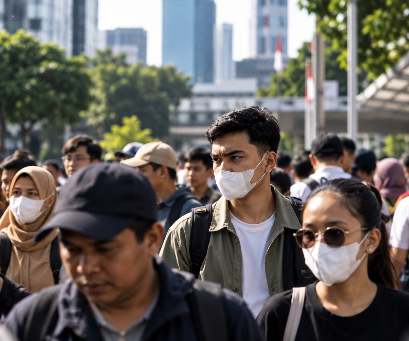 UDARA MAKIN TAK BERSAHABAT, MASKER KEMBALI JADI PELINDUNG WARGA